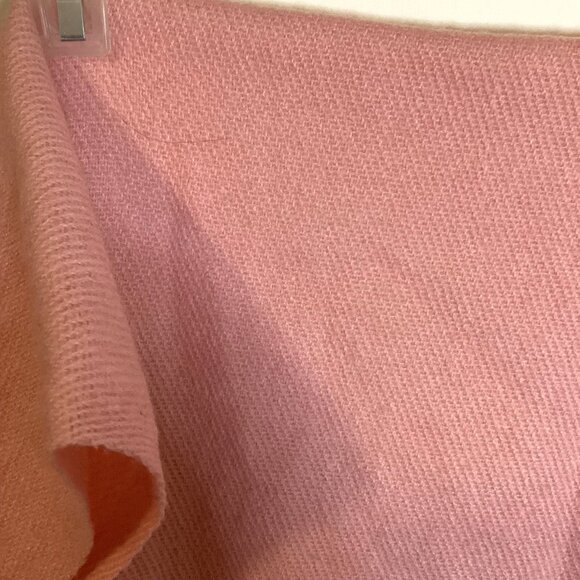 Acne Studios Women's Pink Scarf Shoulder Wrap Fringe Virgin Wool Made in Italy - Picture 3 of 7